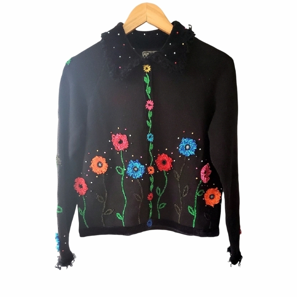Berek Vintage Floral Embroidered Size Small